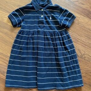 Ralph Lauren Kids Dress in Navy and White for @carolinecasson